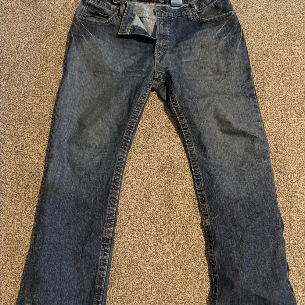 Ariat FR Men's Dark Blue Work Jeans